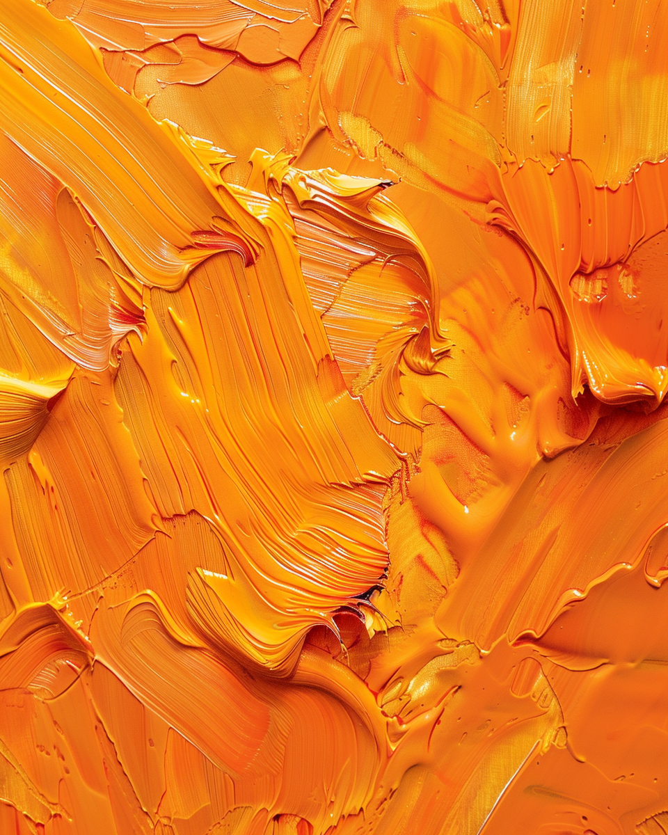 Orange Oil Paints