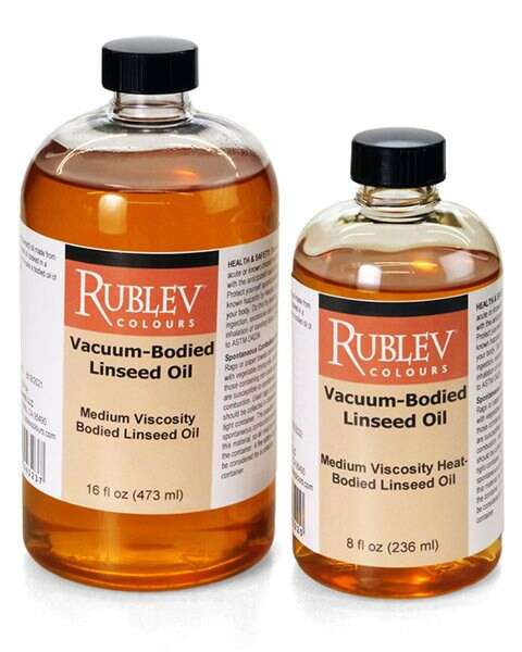 Rublev Colours Vacuum-Bodied Linseed Oil (Medium Viscosity)